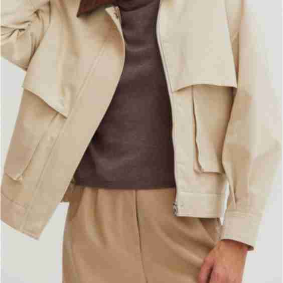 Contrast Collar Canvas Barn Jacket