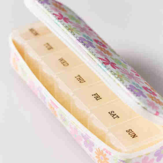 Tangerine Rectangular Pill Case