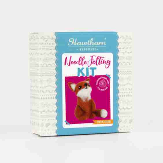 Fox Cub Needle Felting Kit for Beginners