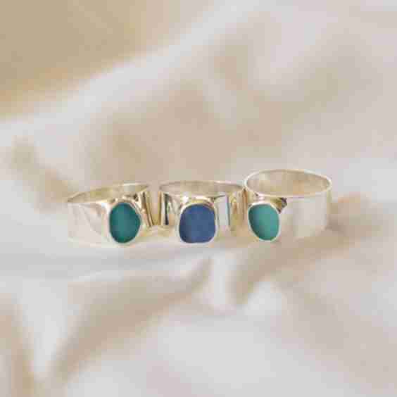 Bold Sea Glass Band (Handmade)