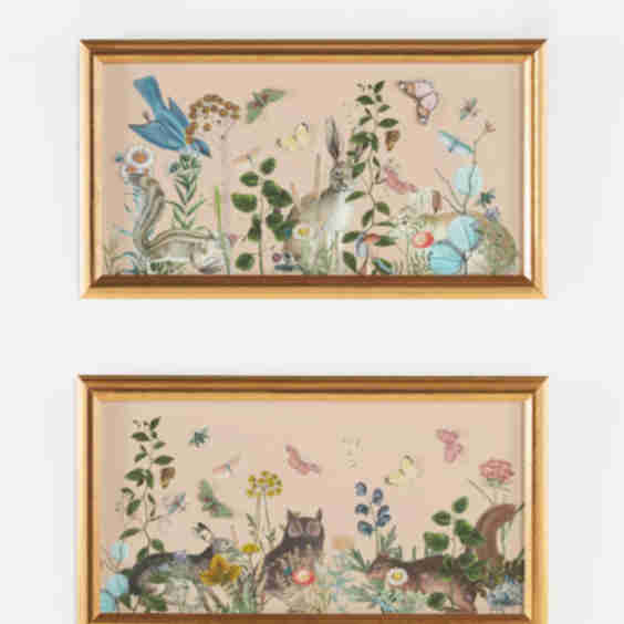 Hidden In The Garden Diptych Wall Art