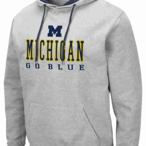 Michigan Wolverines Heather Pullover Hoodie