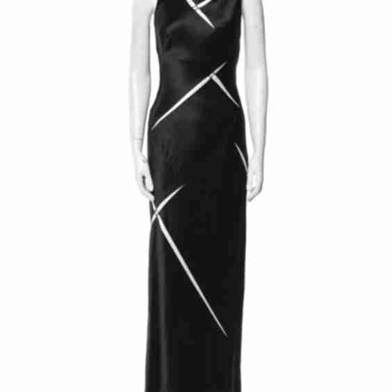 Cowl Neck Long Dress