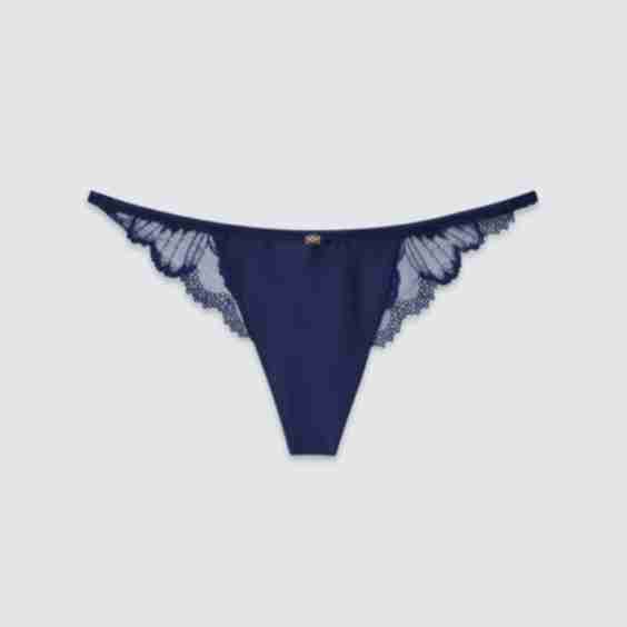 The out of Line Low Rise Satin Thong