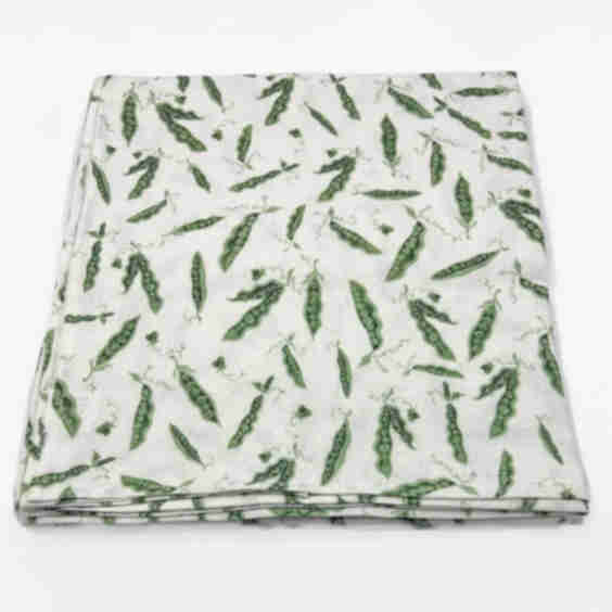 Table Cloth: Pretty Peas in Pea Green