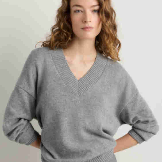 Mongolian Cashmere Oversized Boyfriend Cardigan Sweater