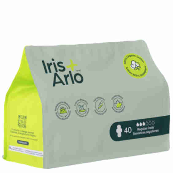 100% Organic Regular Pads - Resealable Bag - Bulk
