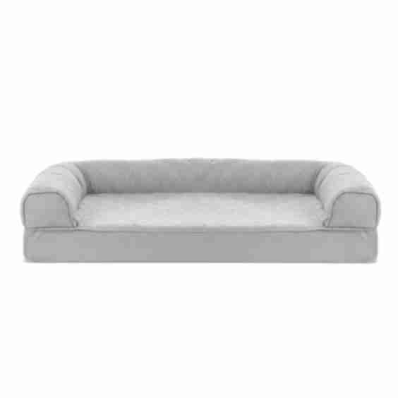 Sofa Dog Bed - Plush & Suede