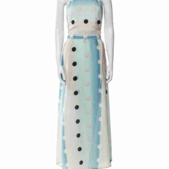 Polka Dot Print Long Dress