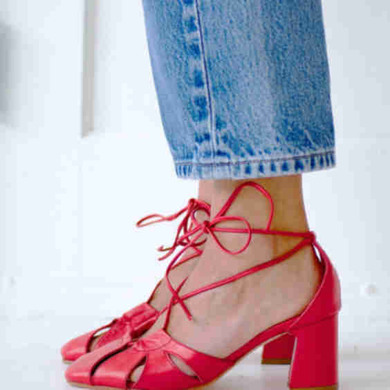The Demi Lace Up Heel