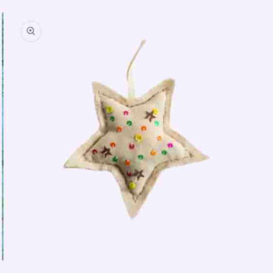 Neon Sequin Star Ornament
