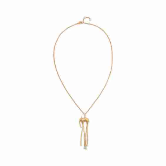 Salvador Dalí Gold-Plated Elephant Necklace