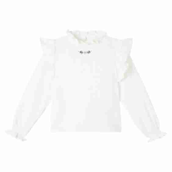 Maitea Ruffled Cotton Blouse