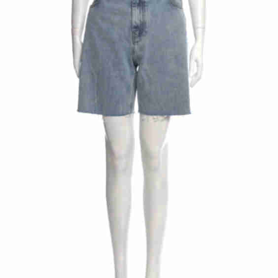 Light Wash Mini Shorts