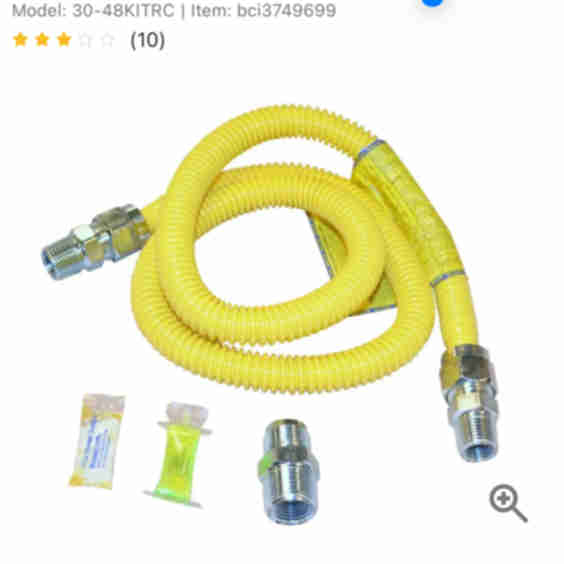4 Ft. Gas Range Connector Kit