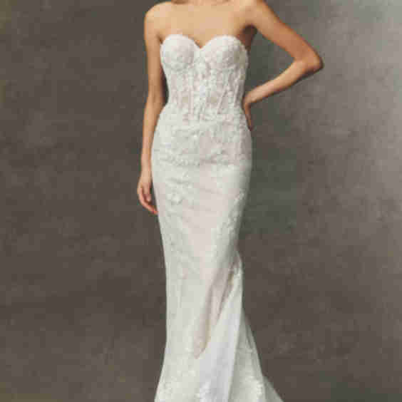 Pronovias x Anthropologie Weddings Bretty Strapless Sweetheart Wedding Gown