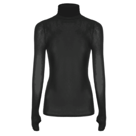 Sheer Soft Turtle Neck Shirt