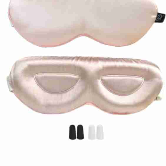 23Mm Mulberry Silk 3D Contour Eye Mask With Sleeping Earplugs