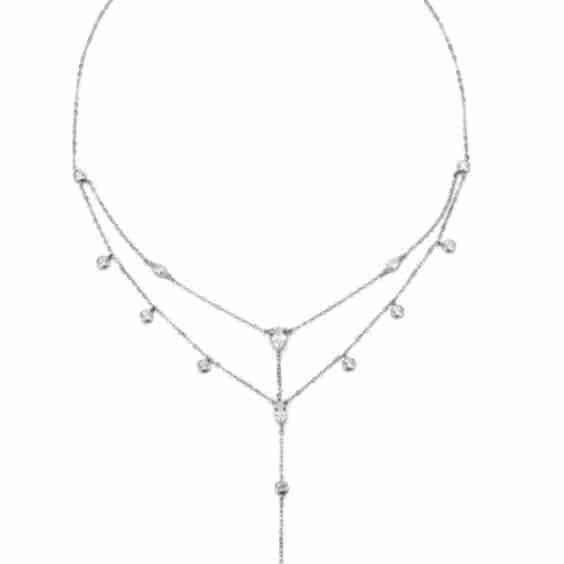 Dazzle Double Y Necklace