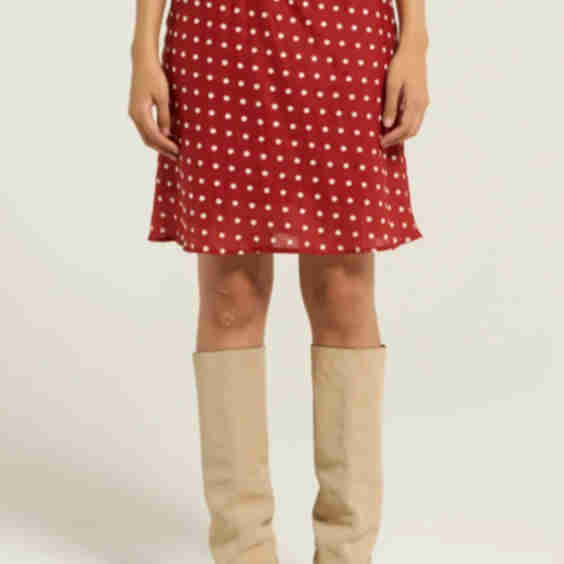Greer Embroidered Knee Length Skirt