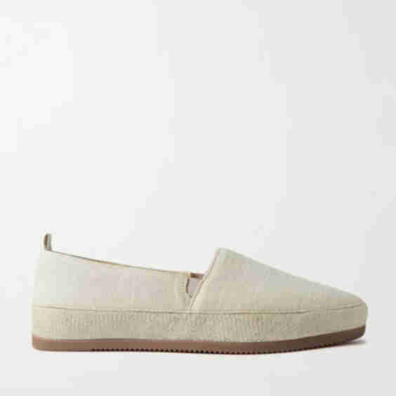 Garment-Dyed Canvas Espadrilles