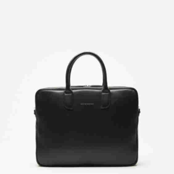 Lesage Pebble-Grained Leather Computer Bag