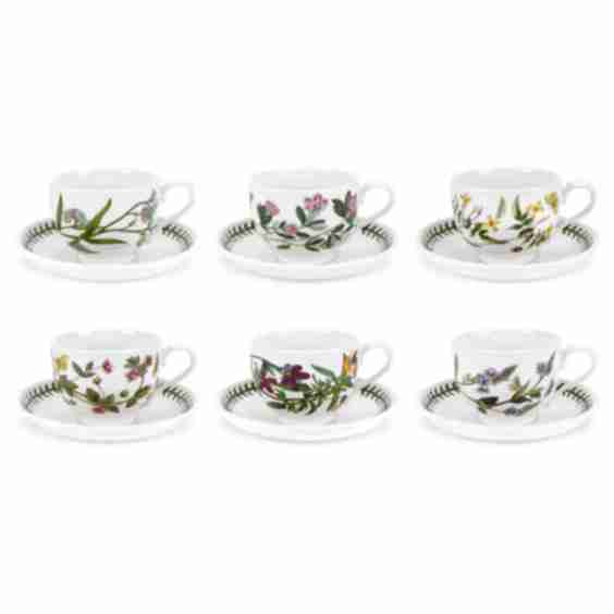 Botanic Garden Breakfast Cup Saucers