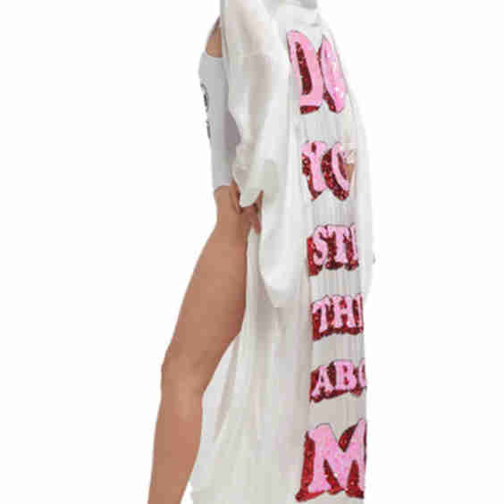 Do You Still Think About Me Silk Satin Long Kimono