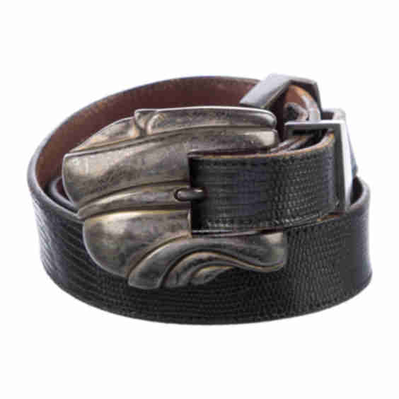 Buckle Closure Leather Belt