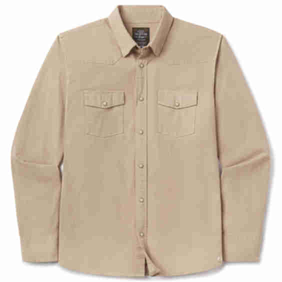 Heritage Toffee Denim Pearl Snap Long Sleeve Shirt