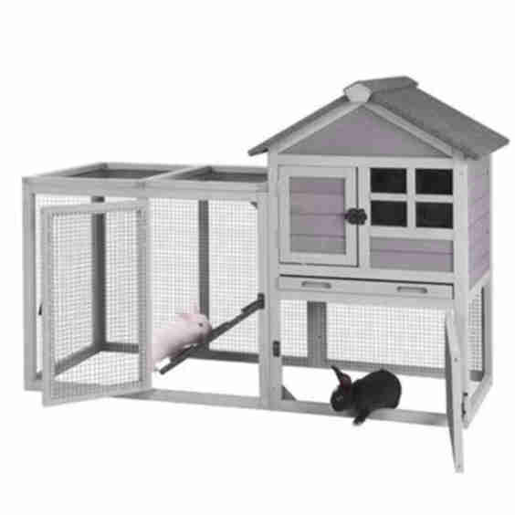 XZ7002 Two Story With No Leak Tray Bunny Hutch
