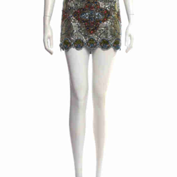 Sequin Embellishments Mini Skirt