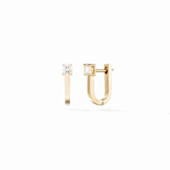 Aria U Huggie Hoop Earrings