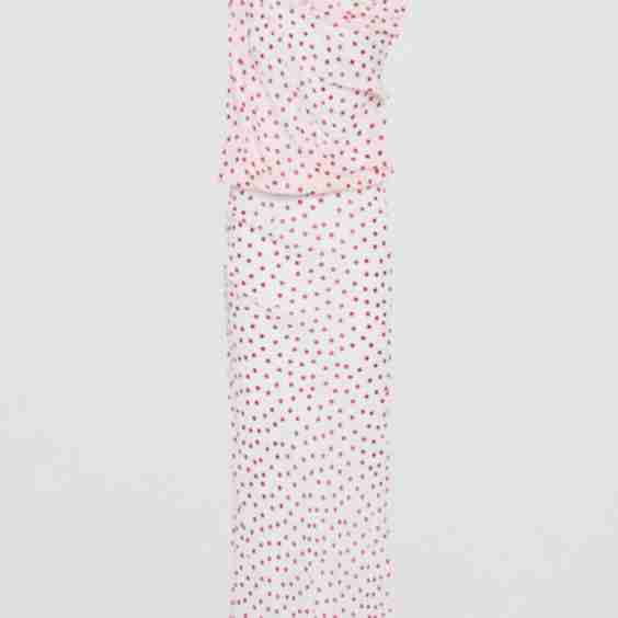 Polka Dot Chiffon Tumble Dress