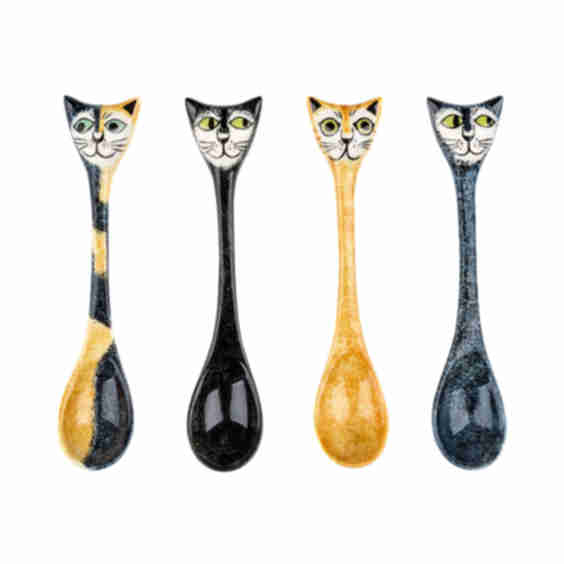 Ceramic Cat Spoons