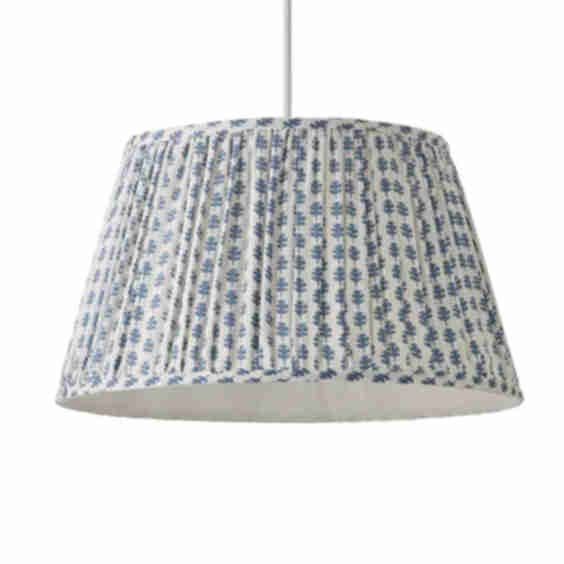 Grange Large Easy Fit Floral Pleated Lampshade