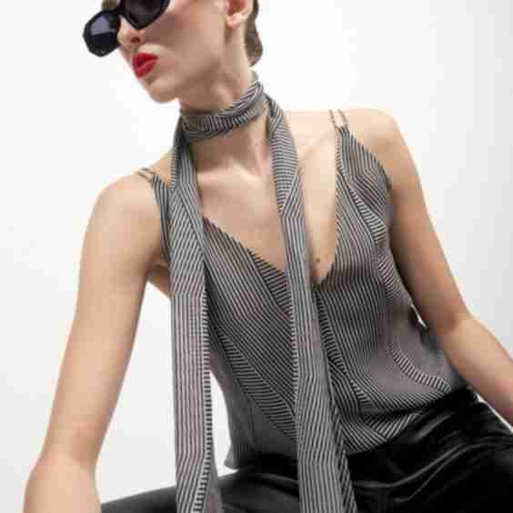 Camille Silk Sleeveless Top