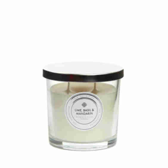 2 Wick Lime Basil Mandarin Candle
