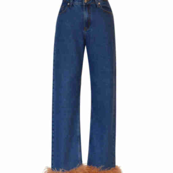 Astra Feather Denim Pants