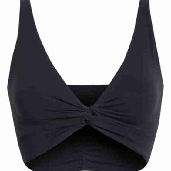 Reversible Twist Crop Sports Bra