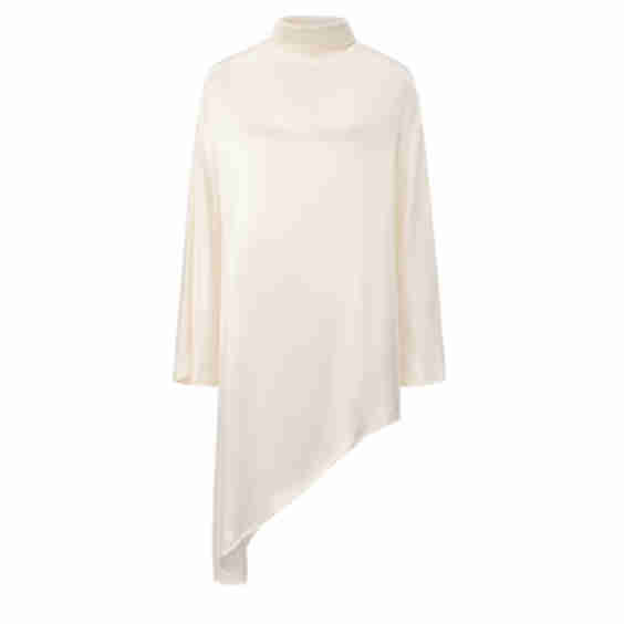 Asymmetric Slouch-Neck Blouse
