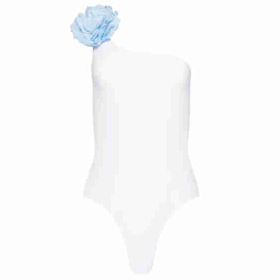 Margherita With Linen Flower Swimsuit