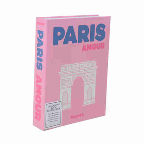 Paris Book Storage Container With Lid