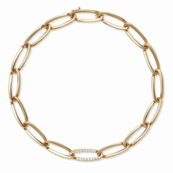 Lulu Necklace Large Partial Diamond