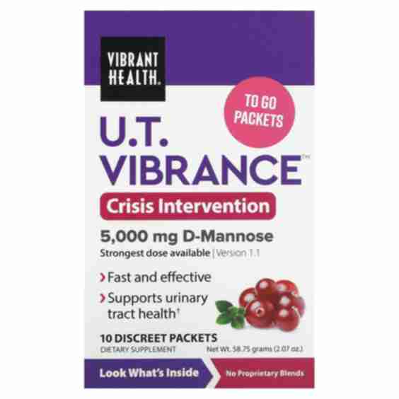 U.T. Vibrance 5000mg D-Mannose, 10 Discreet Packets