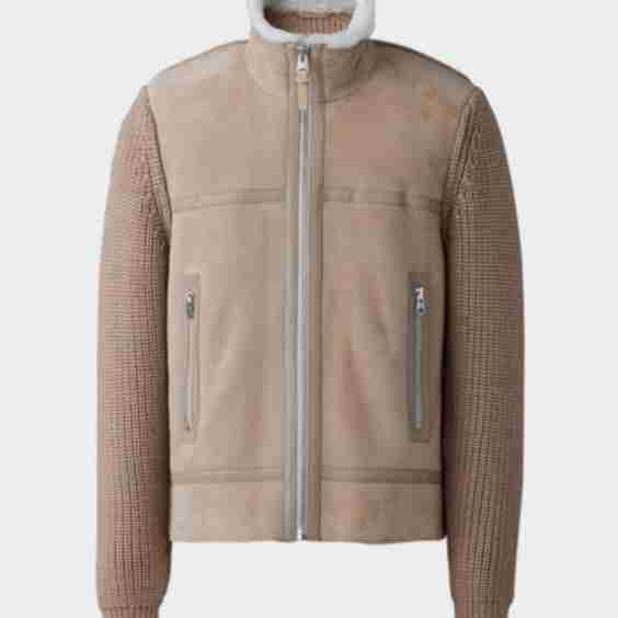 Jonathan Mixed-Media Shearling Jacket
