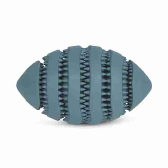 Little Rubber Rugby Treat Ball Dog Toy