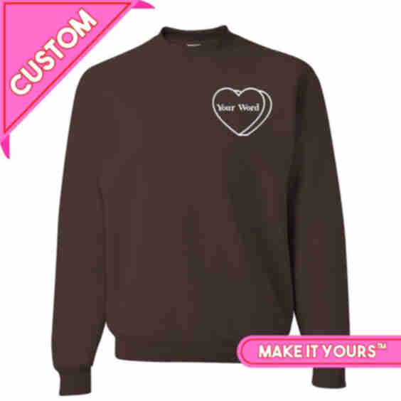 Make It Yours 'Candy Heart' Embroidered Sweatshirt