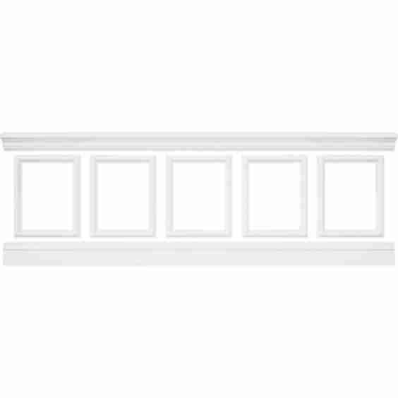 Ashford Square Panel Traditional Wainscot Paneling Kit