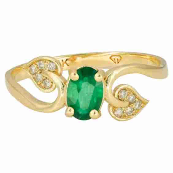 Emerald Engagement Ring